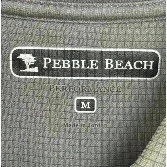 Pebble Beach Men's Gray Polo Shirt - Size Medium - Picture 4 of 7